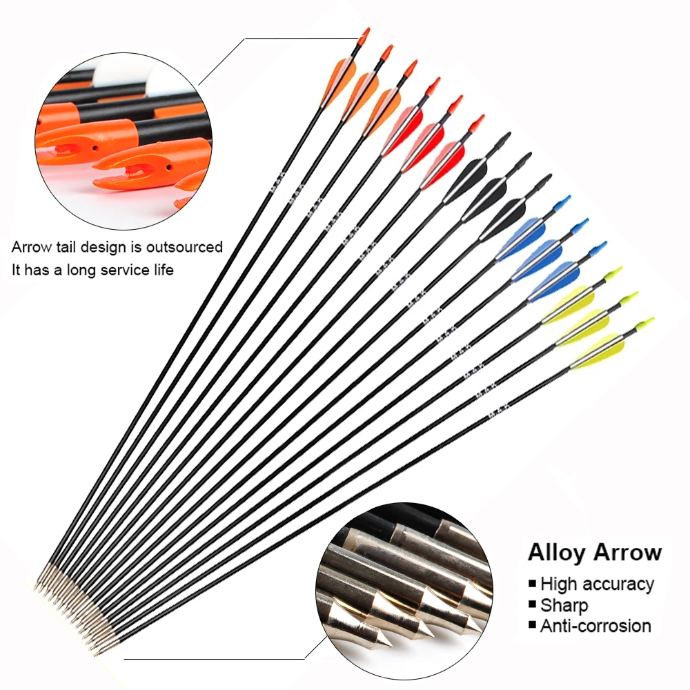 31 Inches Fiberglass Arrow Spine 700 Diameter 7mm for Recurve Bow Long