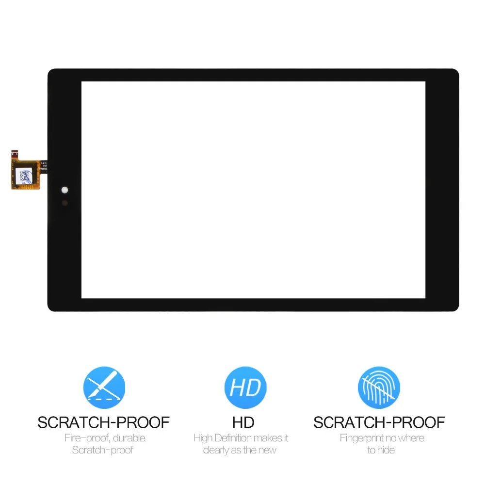 SRJTEK 8.0'' For Amazon Kindle Fire HD8 HD 8 7th Gen Touch Screen Digitizer Panel Sensor Glass Lens Replacement