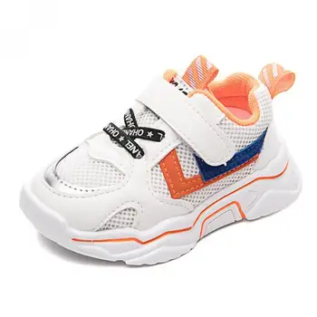 

New Children Flat Sports Shoes 2020 Fashion Spring Autumn Winter Boys Girls Breathable Soft Damping Toddler Shoes Kids Sneakers