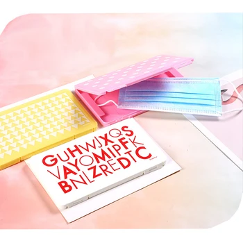 

Portable Mask Case Household Moisture-proof Mask Box Go out Dustproof Storage Mask Container Organizer Holds 3-5 Masks