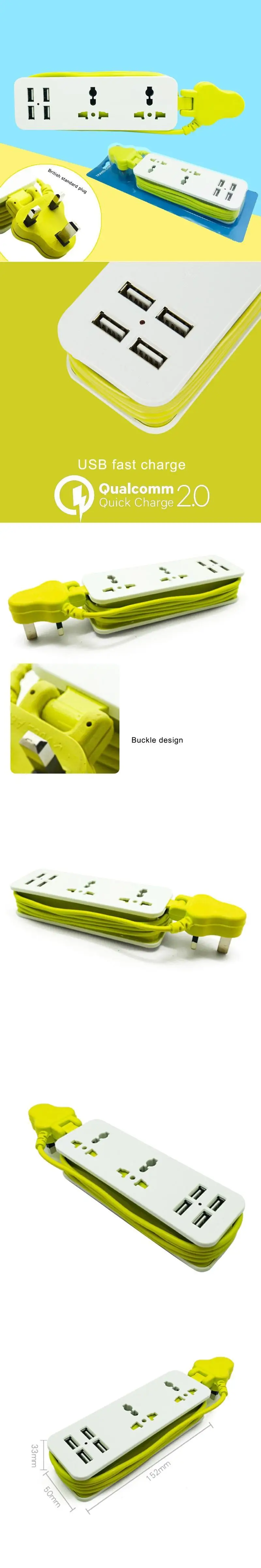 Портативный Зарядное устройство USB Гнездо USB карты