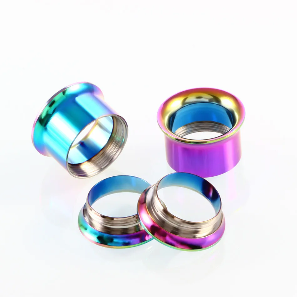 Stainelss Steel Ear Gauge Plugs And Tunnels 1.6-30mm 2PCS Flesh Strecher Ear Reamer Expander Piercing Oreja Dilataciones Jewelry ear piercing tool piercing jewelry ear piercing jewelry metal jewelry body piercing jewelry body jewelry piercing tool