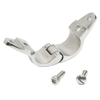 

New Arrival-25Mm Fitting Boat Bimini Top Hinged Jaw Slide Marine Hardware 316 Stainless Steel with 2 Screws Easy Install