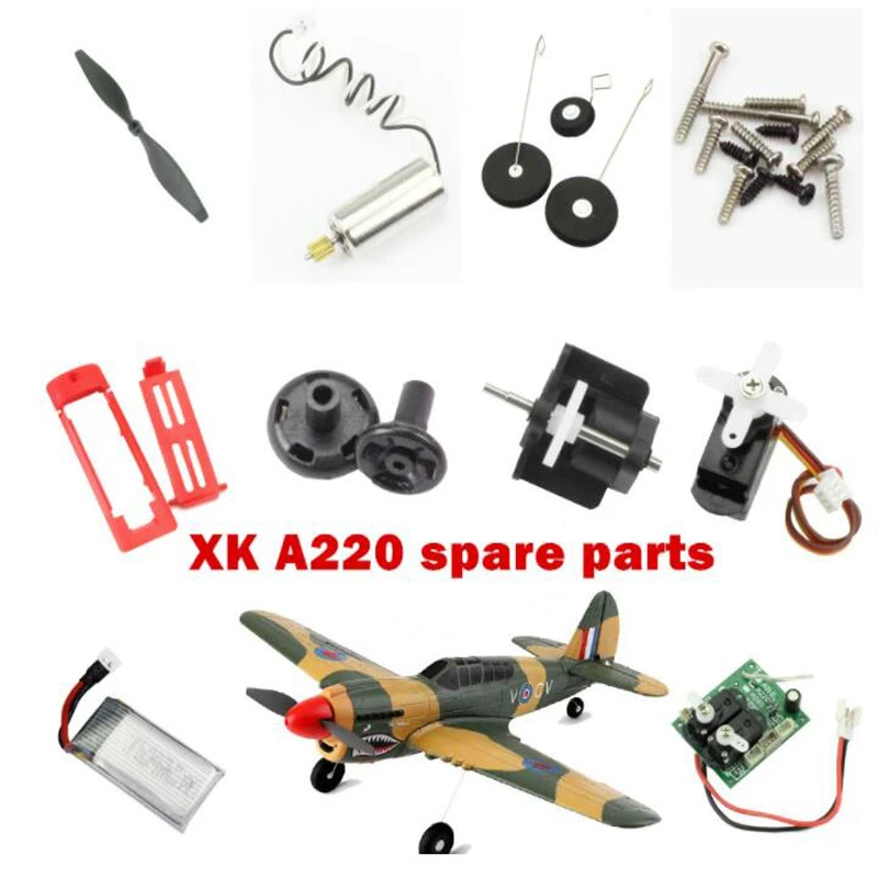 toewijding storting gemakkelijk te kwetsen Wltoys Xk A220 P40 Rc Vliegtuig Onderdelen Propellers Blade Landingsgestel  Staaldraad Ontvanger Motor Remote Schroef Servo Etc.|Onderdelen &  accessoires| - AliExpress