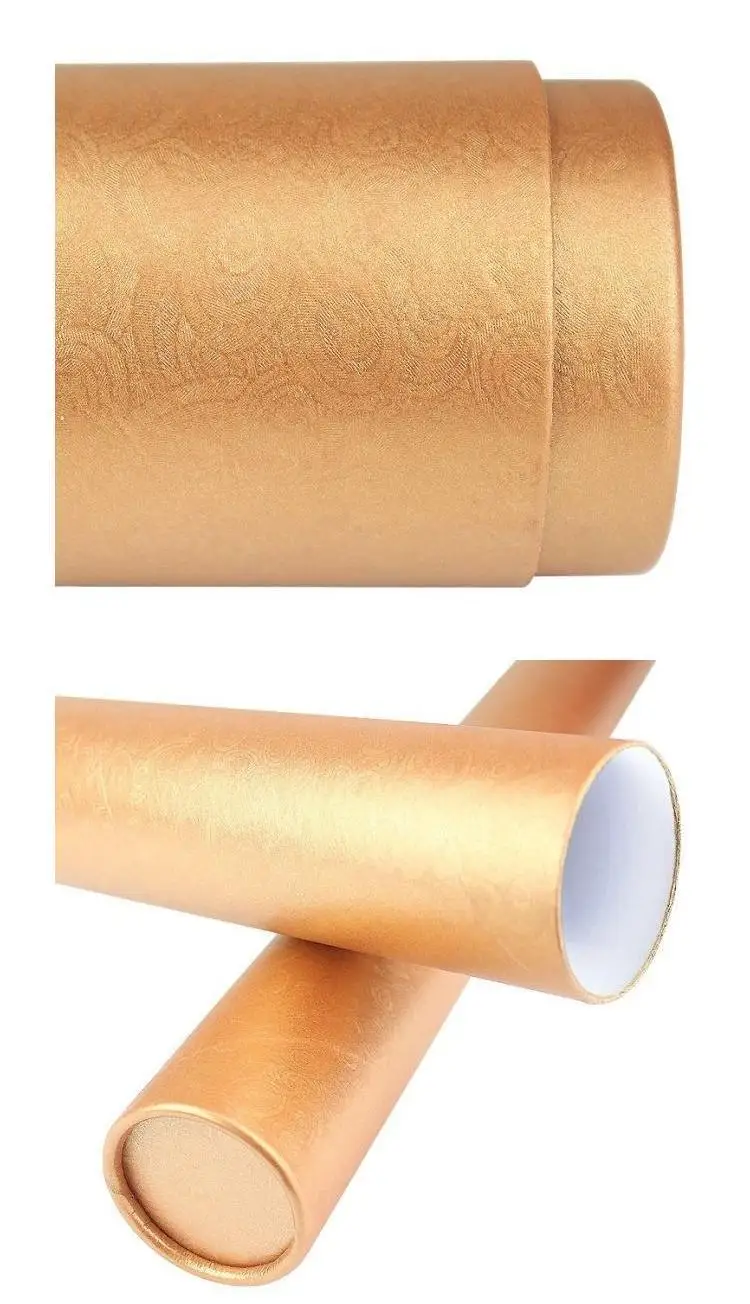 Long Cardboard Poster Tubes For Mailing Postal Tube With Caps