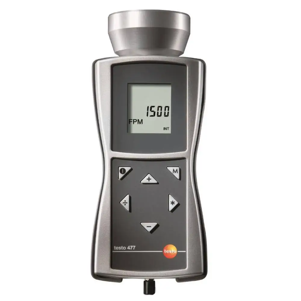 

Testo 477-LED Stroboscope,High Illumination(up to 1500 Lux),Measuring Range:30 to 300000 fpm,Protection Class IP65,0563 4770