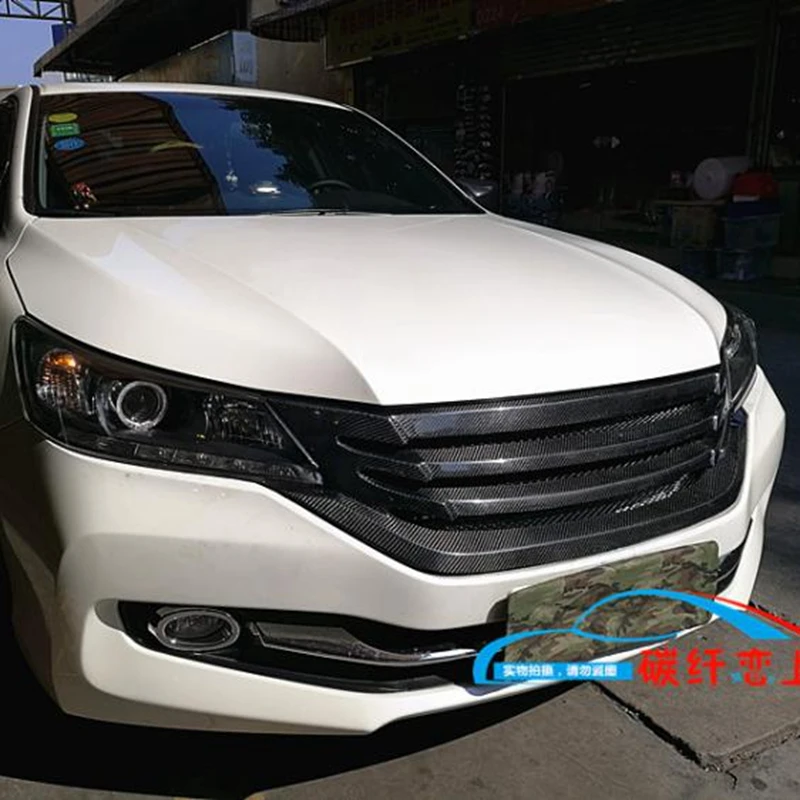 

Fit for Honda 9 Generation Accord 2014 Carbon Fiber Car Grill High Quality Racing Grills Grille