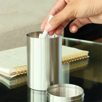 

50/80s Stainless Steel Cigarette Case 50/80 Metal Cigarette Barrel Tea Can Storage Box Cotton Swab Box Cigarette Boxs With Seali