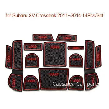 

Car Gate Slot Pad Water Coaster Interior Non-slip Mats For Subaru XV 2011-2014
