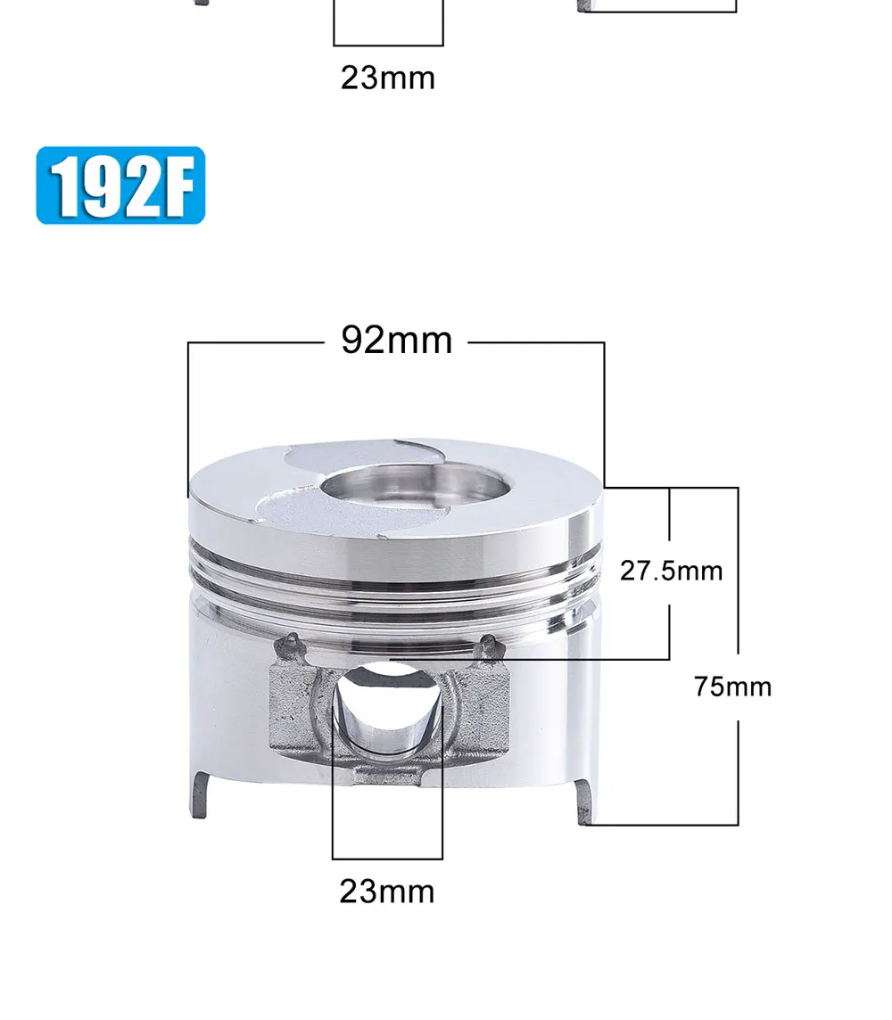 diesel refrigerado a ar, Pistões Pin Piston