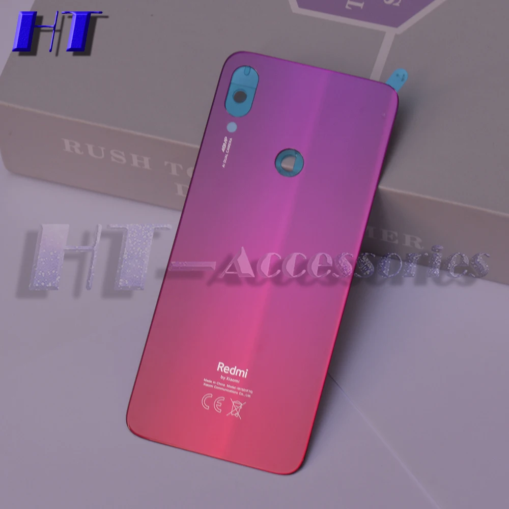 Для Redmi Note 8 Pro Note 7 proOriginal задняя крышка батарейного отсека Корпус чехол для Redmi Note8 Note7 - Цвет: Redmi Note7 Red