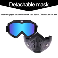 Motorcycle Shark Helmet Goggles Motocross Helmet Glasses Retro Windproof Open face Helmets Goggles Mask