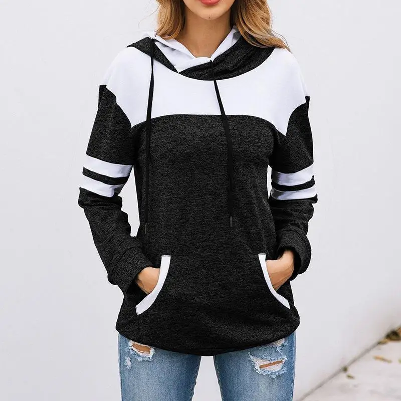 Woman Stars Sky Long Sleeve Funny Drawstring Sweater
