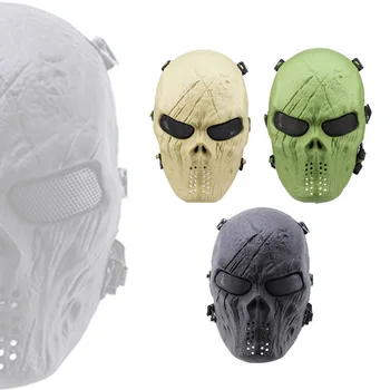 

Motorcycle Goggles Mask Windproof Full-Face Protection Mask Men Women Airsoft Helmet Sunshade Windproof Skull Cosplay Costume