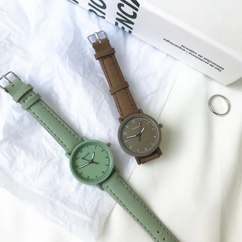 Female Clock Quartz-Watch Vintage Casual Fashion Qualities Brand Ulzzang Retro Simple