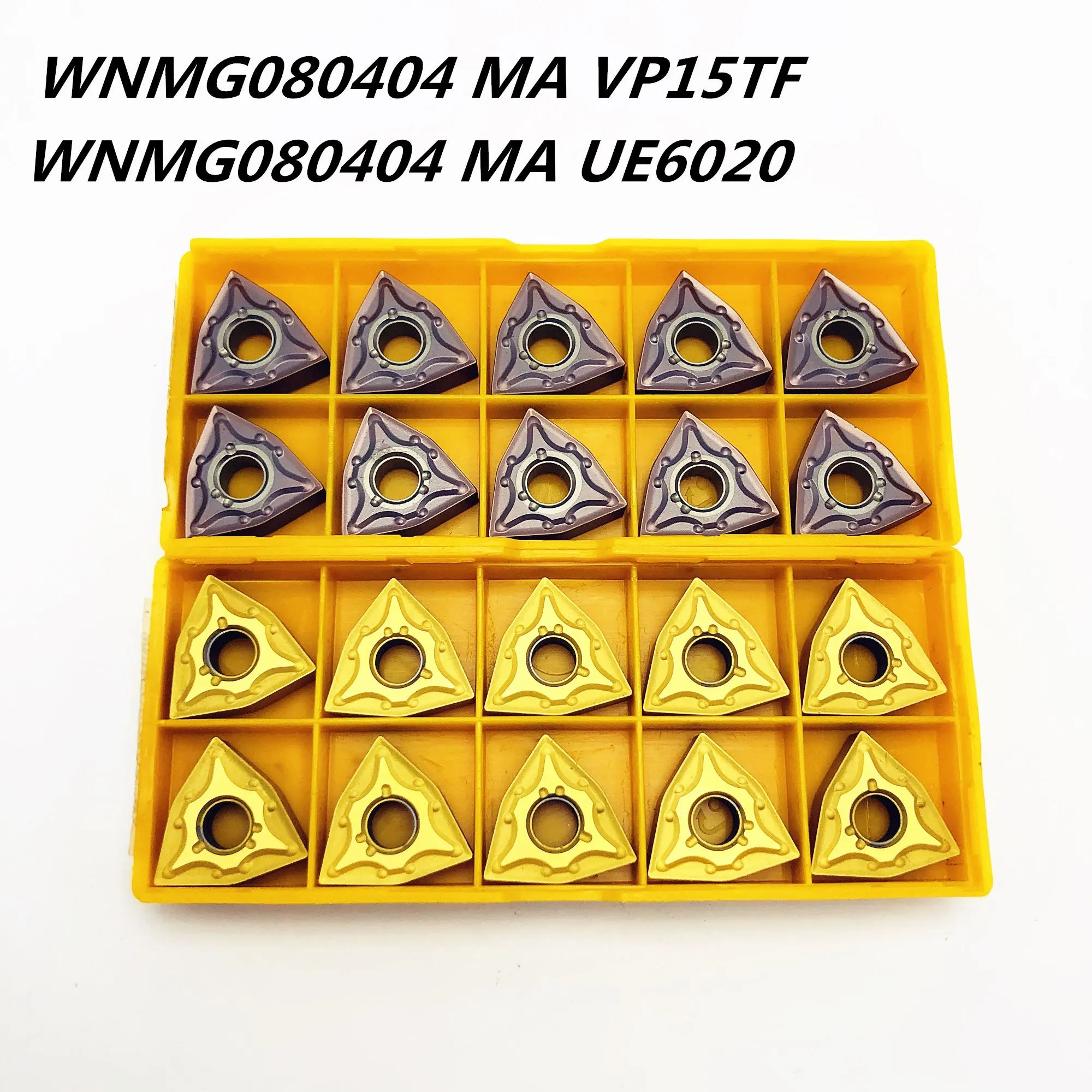 

New Carbide insert WNMG080404 MA VP15TF/UE6020/US735 high quality triangular outer metal turning tool CNC milling turning tools