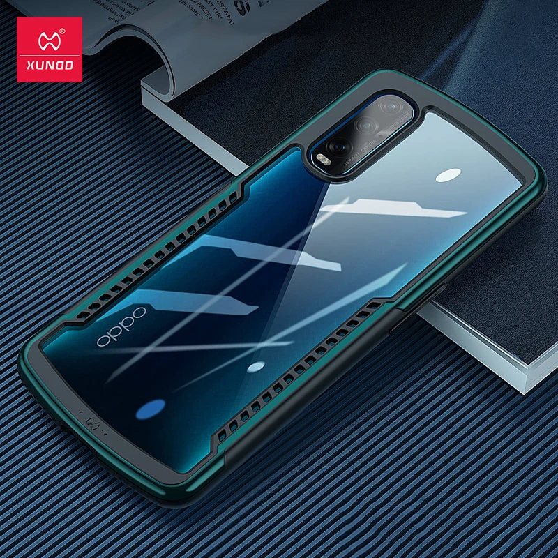 Чехол Xundd для OPPO Find X2 Pro противоударный чехол телефона с рассеиванием тепла прозрачные подушки безопасности