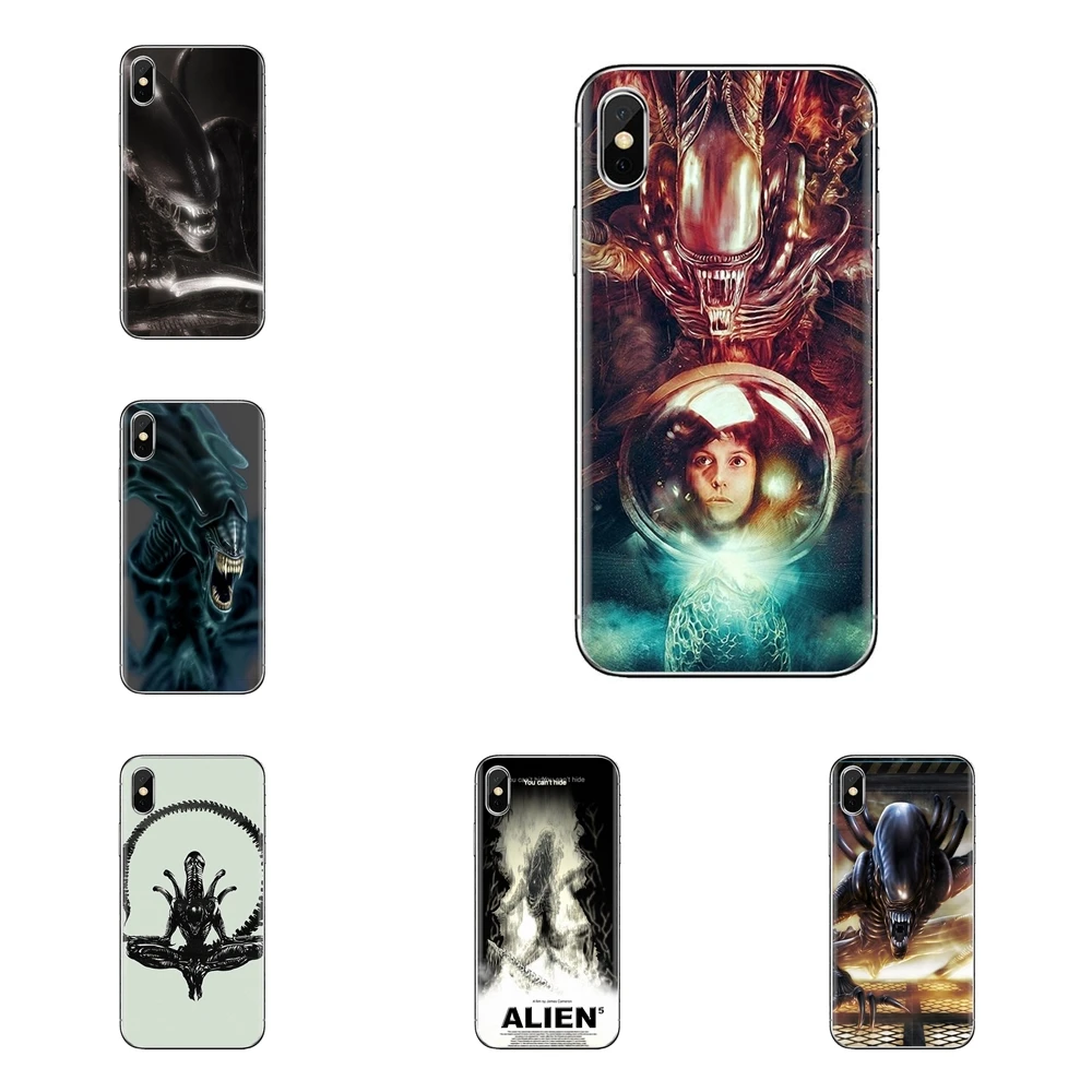 Прозрачные чехлы из ТПУ для samsung Galaxy S2 S3 S4 S5 MINI S6 S7 edge S8 S9 Plus Note 2 3 4 5 8 Coque Fundas Alien Raiders |