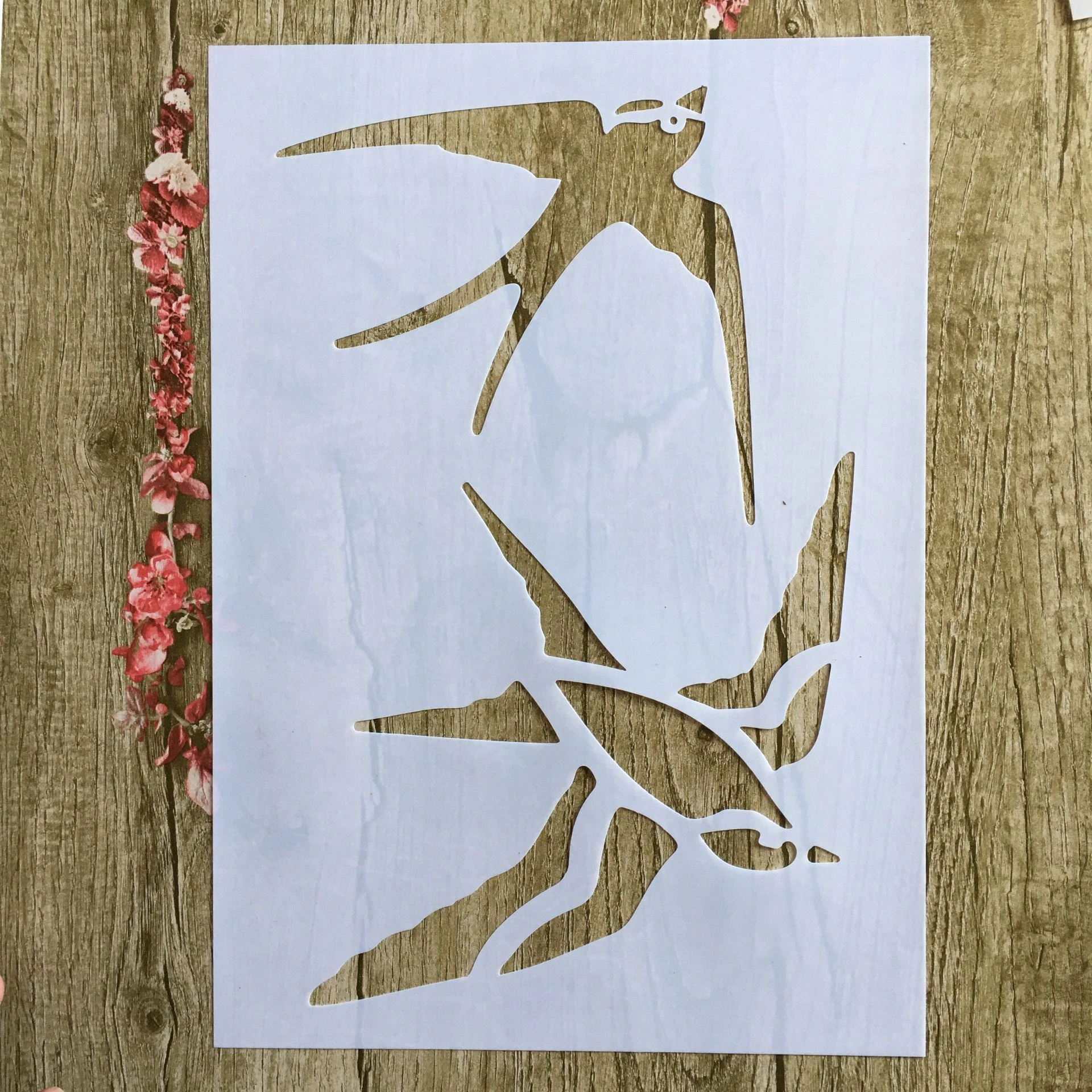 

A4 29 * 21cm Animal Swallow bird DIY Stencils Wall Painting Scrapbook Coloring Embossing Album Decorative Paper Card Template