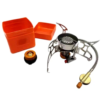 

Wind Proof Camping Stove with Electronic Ignition Portable Gas Stove Picnic Stove Ultralight Outdoor Camping