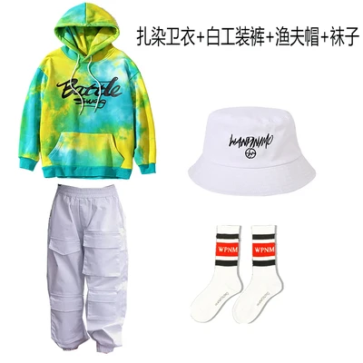 set5 Детский свитер с капюшоном и граффити, штаны комплект из 2 предметов, костюм для уличных танцев осенне-зимняя одежда для мальчиков в стиле хип-хоп Camisa Masculina homme - Цвет: set5
