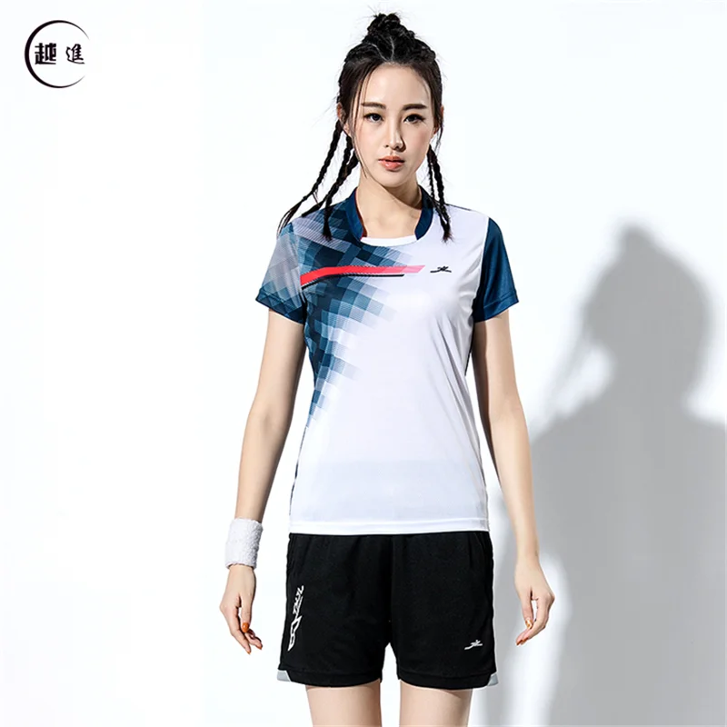 Quick-drying Volleyball Suit Group Purchase Custom Printed Short-sleeved T-shirt for Men and Women Sports Competition Badminton - Цвет: A2616female