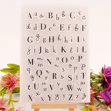 Letters Of Alphabet Clear Stamp 3 Different Type Handwritten Upper Lower Scrapbooking Silicon Transparent Sealing Craft