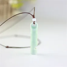 Китайский стиль керамический рот ожерелье со свистком полностью ручной работы свисток из кости аксессуары хипстерские пары керамическая цепочка для свитера