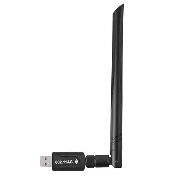 

USB WiFi Dongle Adapter 1200Mbps Wireless Network for Laptop Desktop PC Antenna