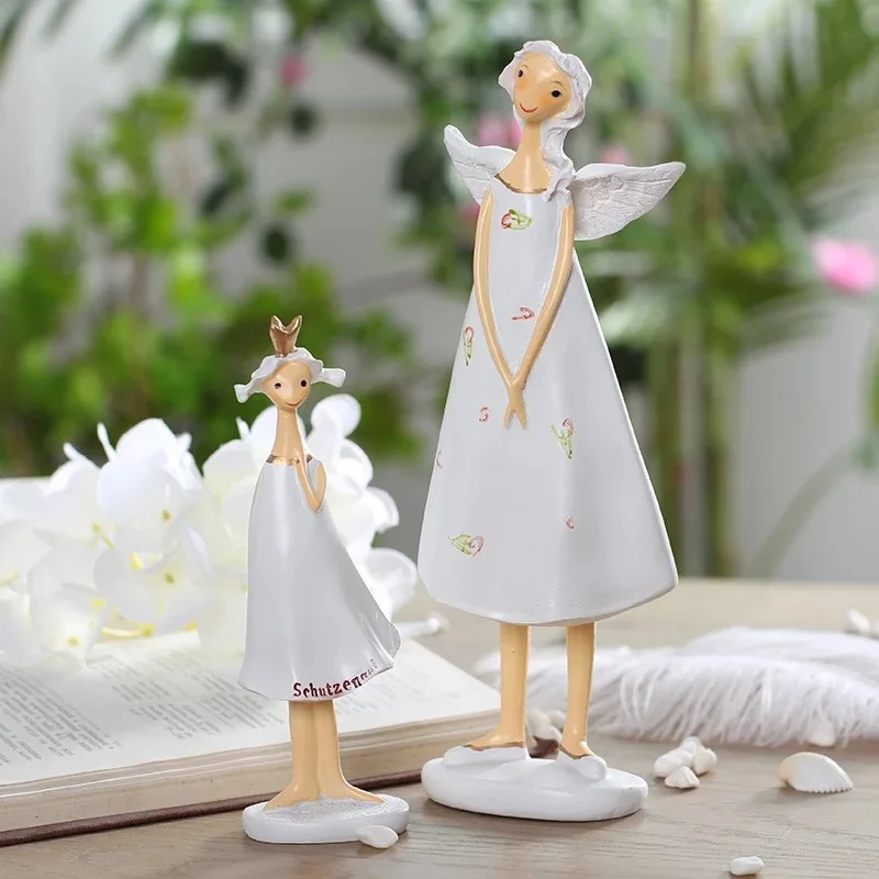 

Resin Angel Garden Decoration, Lovely Mother and Daughter, Creative Gifts, Home Decoration, TV Cabinet, Wine Cabinet