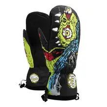 Лыжные перчатки для женщин и мужчин толстые водонепроницаемые противоскользящие дышащие Теплые сноубордские варежки