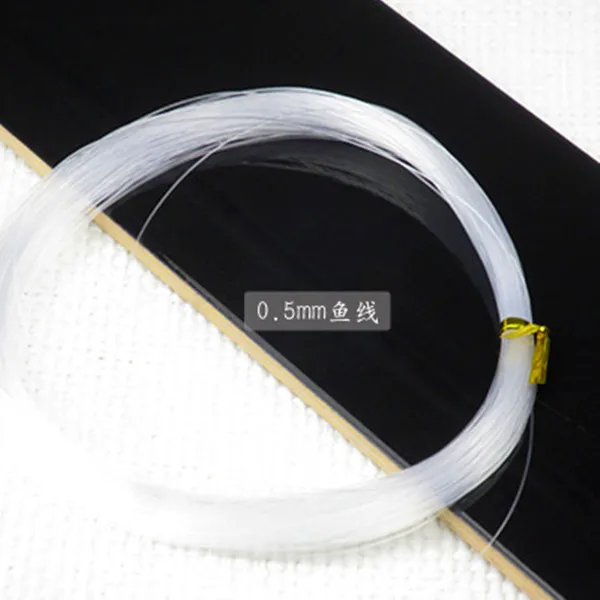 Dia 0.5mm (30 Meter) 1 Roll 0.4 0.5 0.6 0.7 0.8 1mm Stong DIY Crystal Beading Cord Line Clear Beading String Wire for Hanging Pendant Jewelry Making - Цвет: Dia 0.5mm (30 Meter)