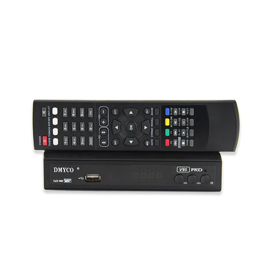 DMYCO V9S Pro 10 PCS Lot Support HDMI and AV Satellite Receiver Full 1080P TV box Receptor Youtube DVB-S2 TV Receiver Decoder