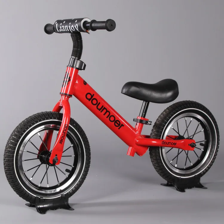 

Dou mo Children Balance Bike (For Kids) liang lun hua Driving 12-Inch Children Non-Pedal Luge 2-6-Year-Old Inflatable Tire
