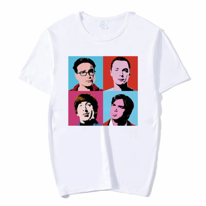 Женская забавная хлопковая футболка с надписью «Big Bang Theory» унисекс, Рождественская футболка для скейтборда, одежда для девочек, уличная рубашка - Цвет: P1654B-white