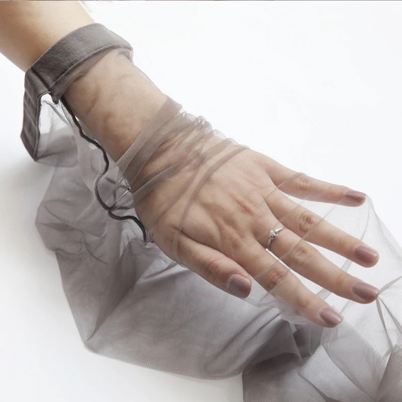 Flesh-colored black stockings ladies thin sexy pantyhose toes full transparent sexy seduction stockings