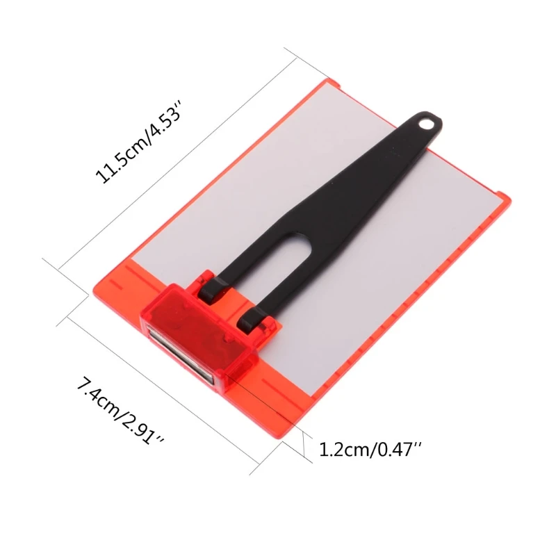 Magnetic Red Target Plate For Rotary Cross Line Laser Level Distance Measurer 