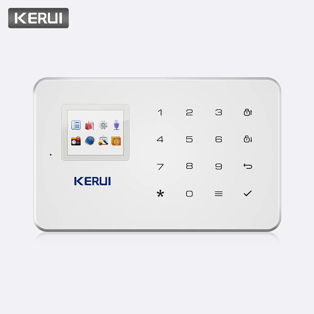 KERUI G18 Беспроводная GSM сигнализация домашняя охранная система видеонаблюдения IOS Android приложение дистанционное управление SMS вызов Push Host сиг... KERUI G18 Беспроводная GSM сигнализация домашняя охранная система видеонаблюдения IOS Android приложение дистанционное управление SMS вызов Push Host сиг...