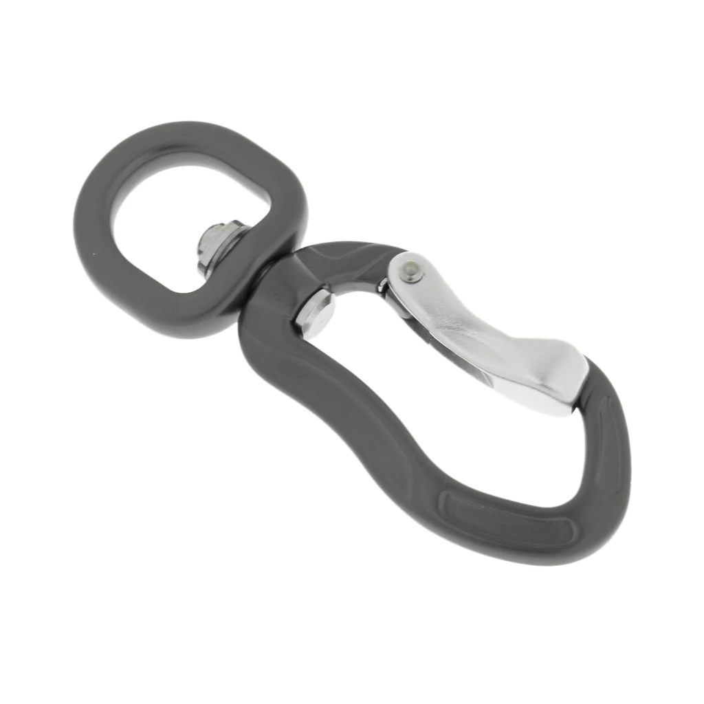 400KG Aluminum Swivel Eye Snap Hook Carabiner Camping Dog Lead Carabiner