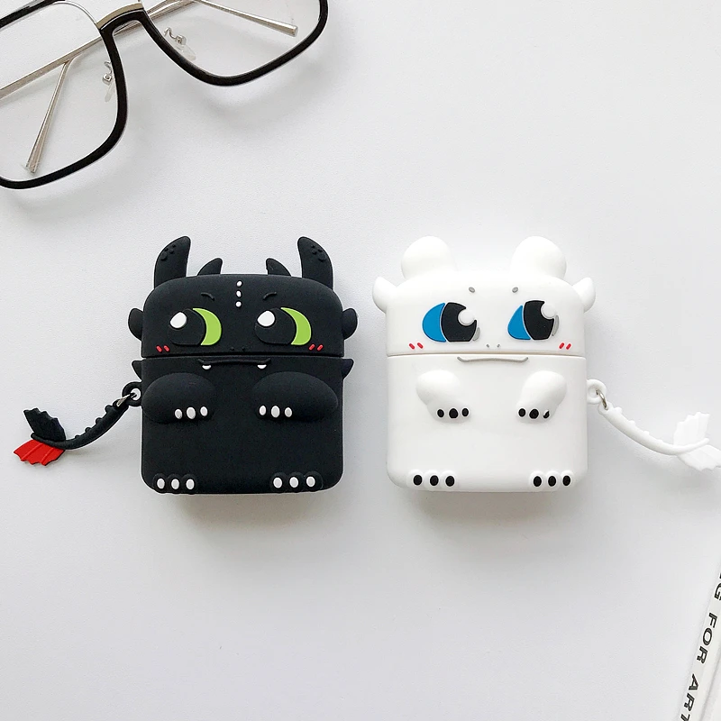 Силиконовый чехол для наушников AirPods i11 i12 i10 i9s с изображением динозавра |