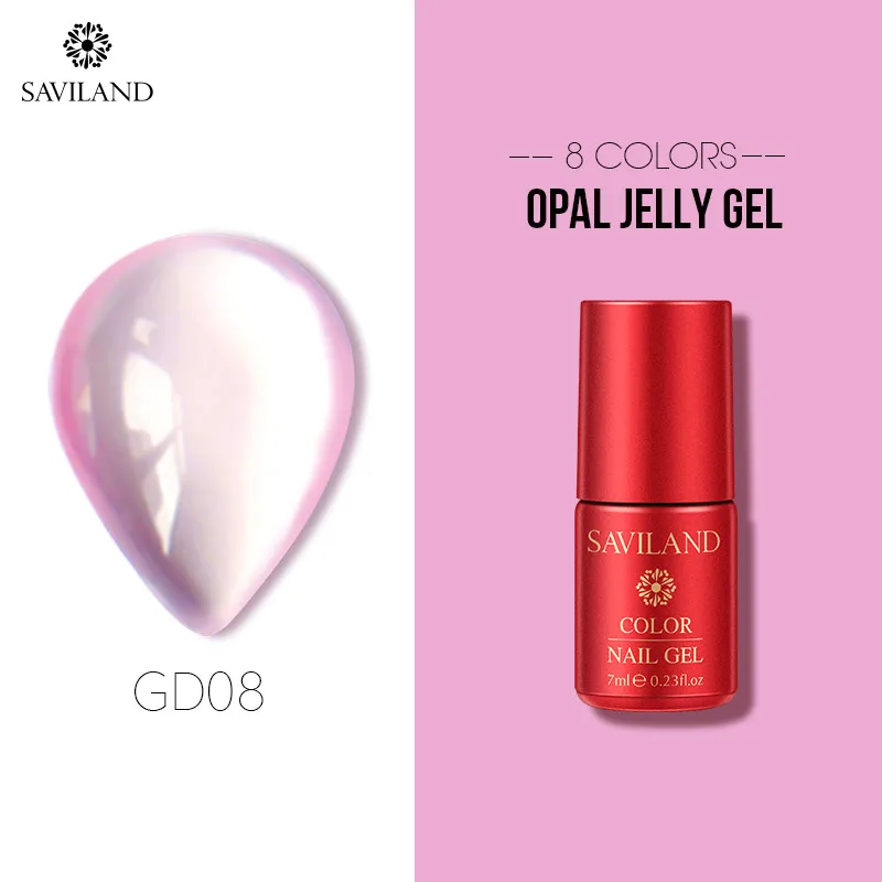 7ml GD08 Vrenmol Гель-лак для ногтей Опаловый Желейный гель полупрозрачный лак прозрачный молочно-белый цвет дизайн ногтей Маникюр УФ-гель Полупостоянный лак - Цвет: 7ml GD08