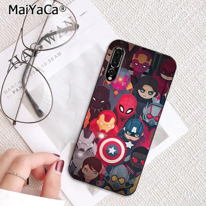 MaiYaCa Дэдпул Железный человек Marvel Мстители логотип Чехол для телефона для huawei P20 P30 P20Pro P20Lite P30Lite Psmart P10 9lite