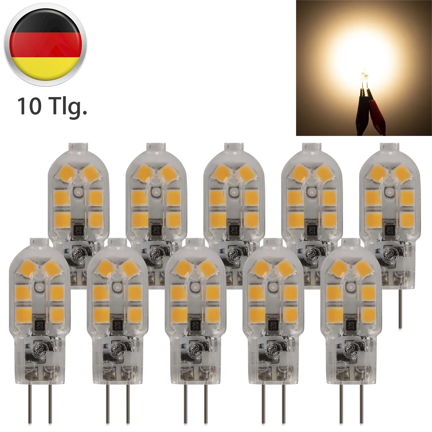 

10pcs 3W G4 SMD LED Bulbs Corn Light Bulb Lamp DC 12V Home Office Bright party supplies new hot