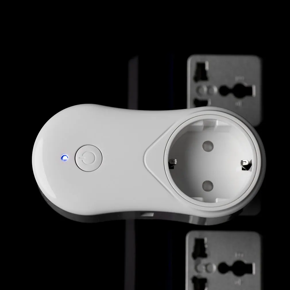 Intelligent Wireless WiFi Timer Socket Home Office Alexa App Remote Control Power Switch AC 100-240V 50/60Hz EU Plug