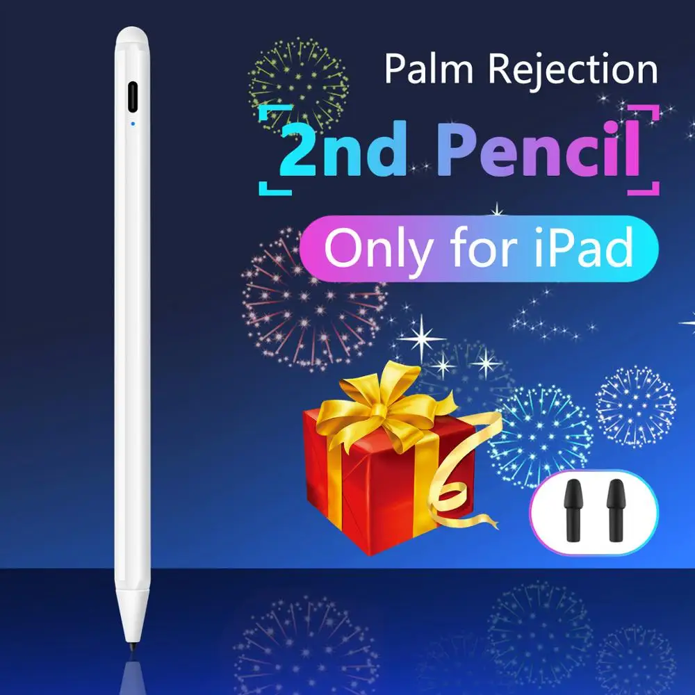 

For Apple Pencil 2 Touch Pen Stylus for IPad Pro 11 12.9 9.7 2018 Air 3 10.2 2019 Mini 5 for IPad Pencil with Palm Rejection Pen