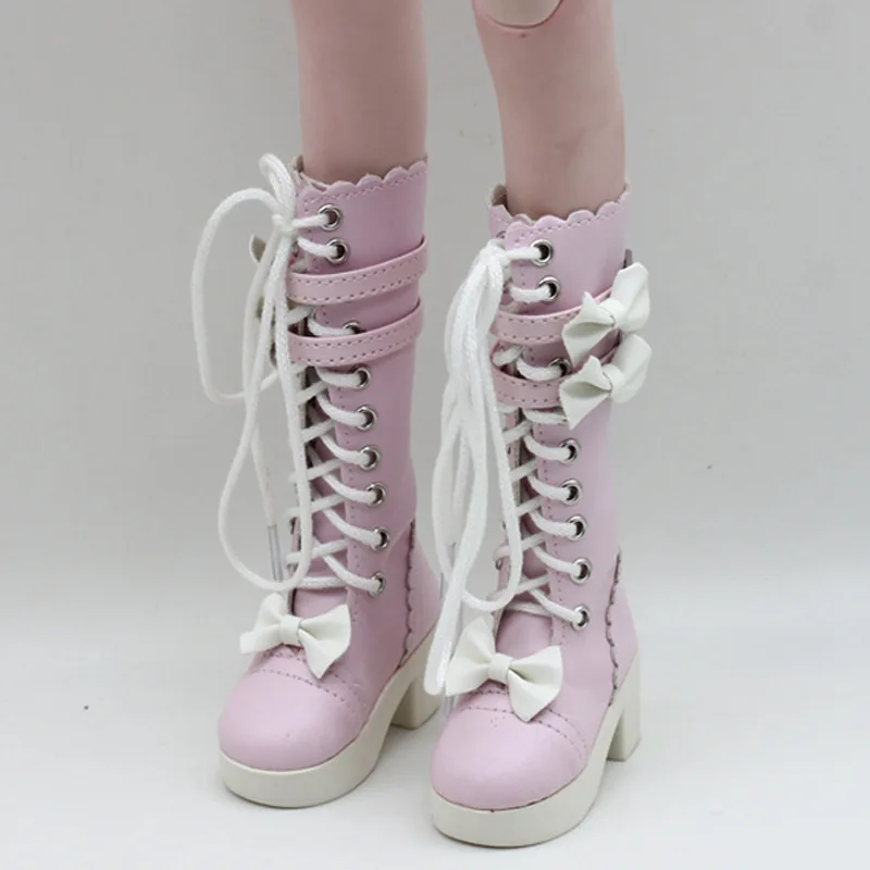 1/3 г. BJD обувь на высоком каблуке обувь из искусственной кожи на завязках, 60 см, 1/3 BJD, SD, 60 см, обувь для кукол - Цвет: 4