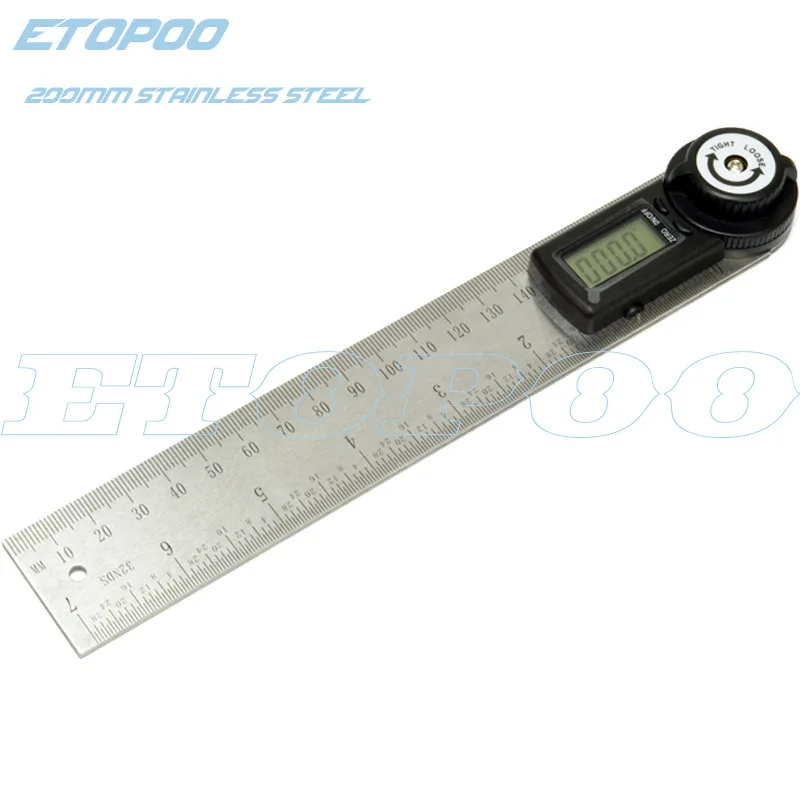 

0-300 Digital Display Angle Ruler 999.9-Degree Digital Display Universal Angle Ruler-in-Electronic Protractor