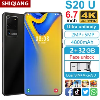 

Global Version SOYES S20U 6.7 Inch Smartphone 4800 mAh Face ID Unlocked Cell Phones 2GB RAM 32GB ROM Mobile Phone