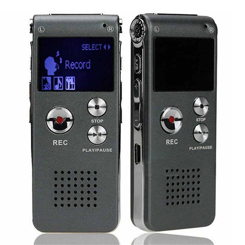 Цифровой диктофон плеер MP3 перезаряжаемый 8 Гб Смарт рекордер телефон аудио плеер Высокое качество 1 шт