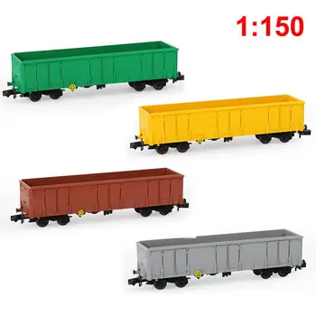 2pcs N Scale 1:160 40ft High-side Gondola Car Open Railway Wagons Model Train Container Carriage Freight Car C15013